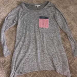 Gray Long Sleeve T